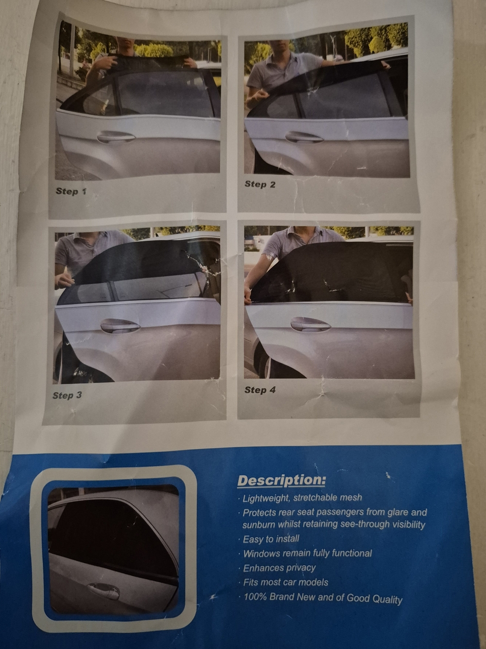 Universal Black Car Window Sun Shade Mesh
